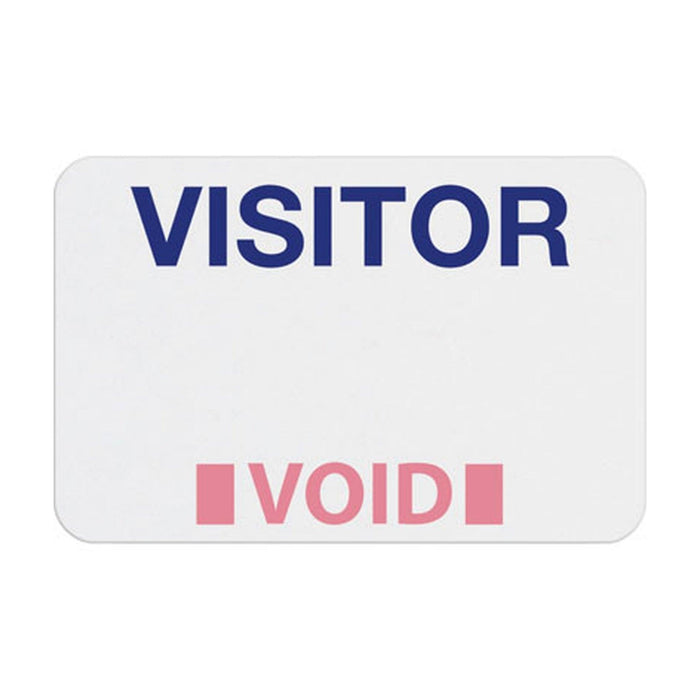 TEMPbadge T2023 QuickTab Self-Expiring Visitor Badge, Handwritten, expired state