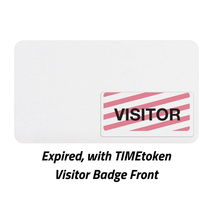 TEMPbadge T3983A Printable Badge Back, Large Clip-On, Token Expiration Area, expired state