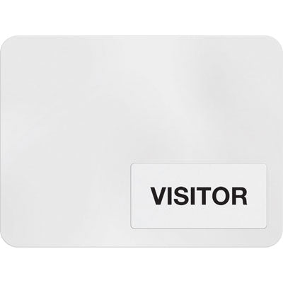 TEMPbadge T3983A large 3 x 4 inch thermal printable clip-on badge back with a TIMEtoken expiration area