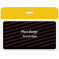 TEMPbadge T5902AL Yellow Bar Self-Expiring Badge Back, Large Clip-On