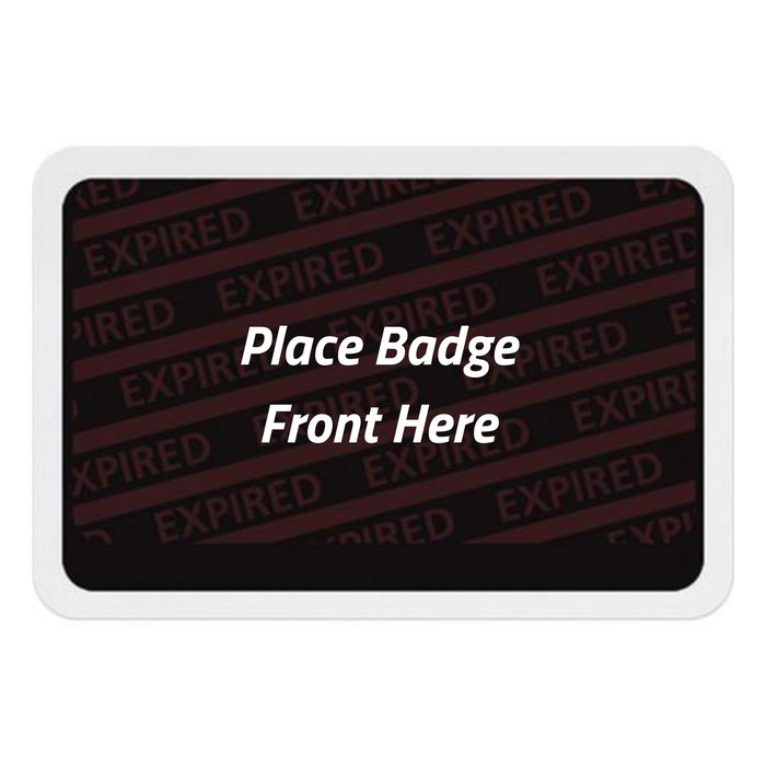TEMPbadge T6031A Self-Expiring Badge Back, Adhesive, EXPIRED Print, view 2