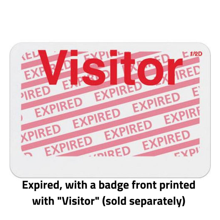 TEMPbadge T6031A Self-Expiring Badge Back, Adhesive, EXPIRED Print, expired state