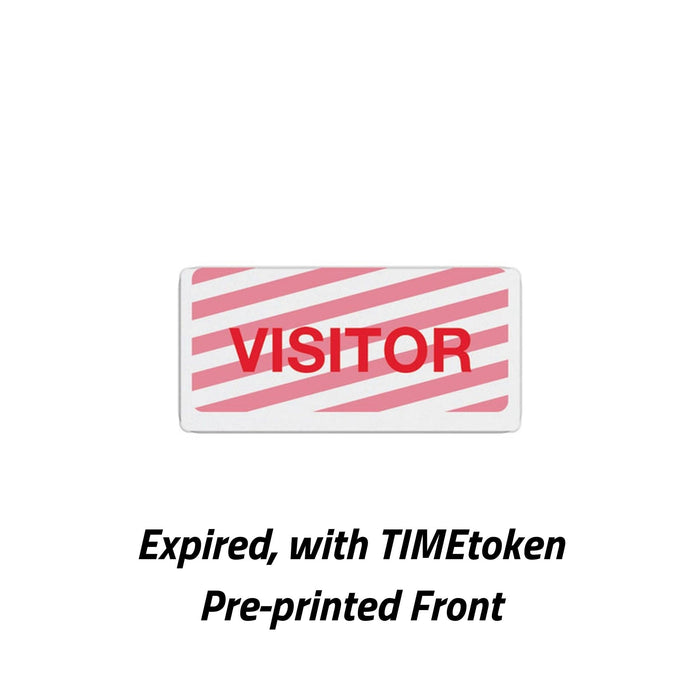 TEMPbadge T6057A Expiring Token Backer for ID Badges, expired state