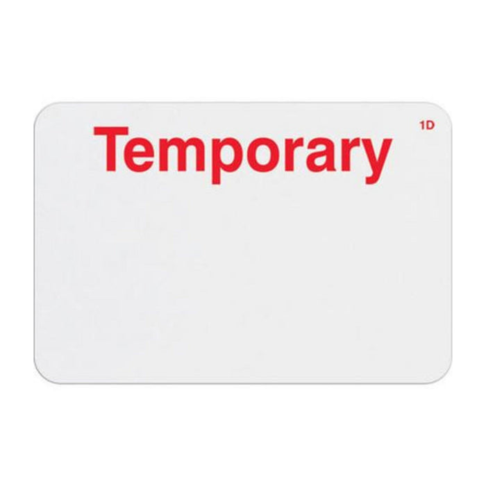 TEMPbadge T6104 Handwritten Expiring Badge Front, 1-Day, Temporary