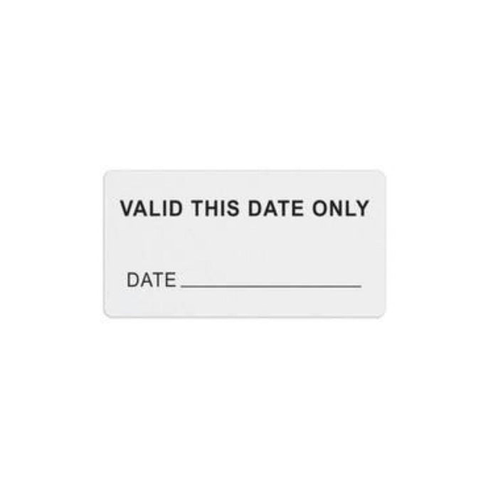 TEMPbadge T6118 TIMEtoken Expiring Label, 1-Day, Valid This Date Only, valid state