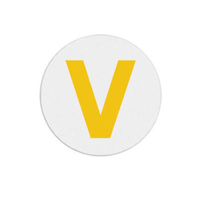 TEMPbadge T6132 TIMEspot Expiring Indicator, 1-Day, Yellow V