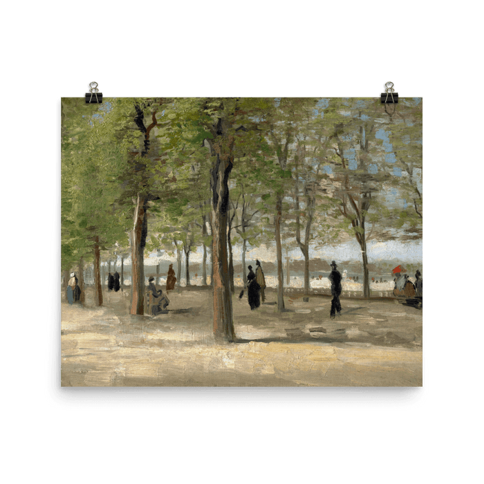 "Terrace in the Luxembourg Gardens" Art Print - Lone Fox