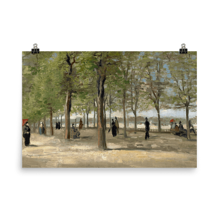 "Terrace in the Luxembourg Gardens" Art Print - Lone Fox