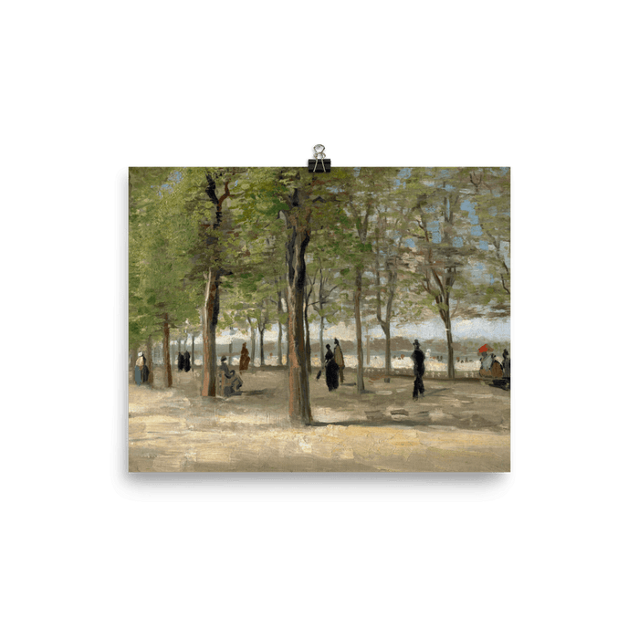 "Terrace in the Luxembourg Gardens" Art Print - Lone Fox