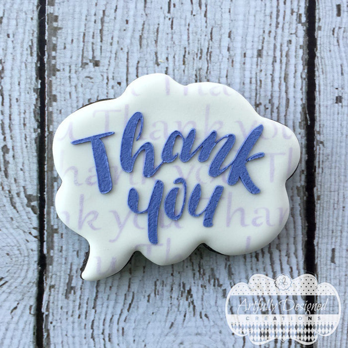 Thank You Stencil Background