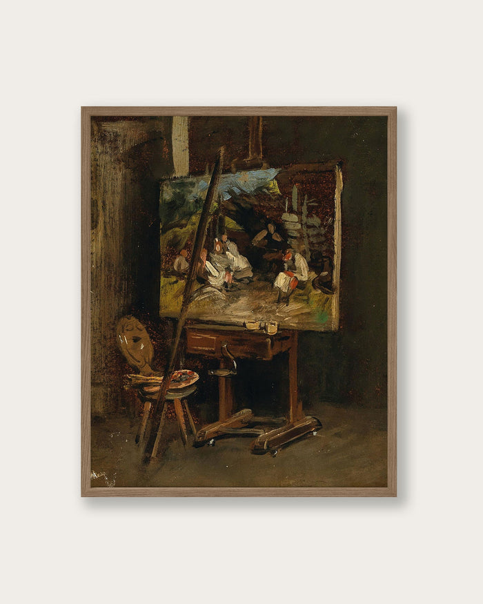 "The Easel of the Artist (1887)" Art Print - Lone Fox