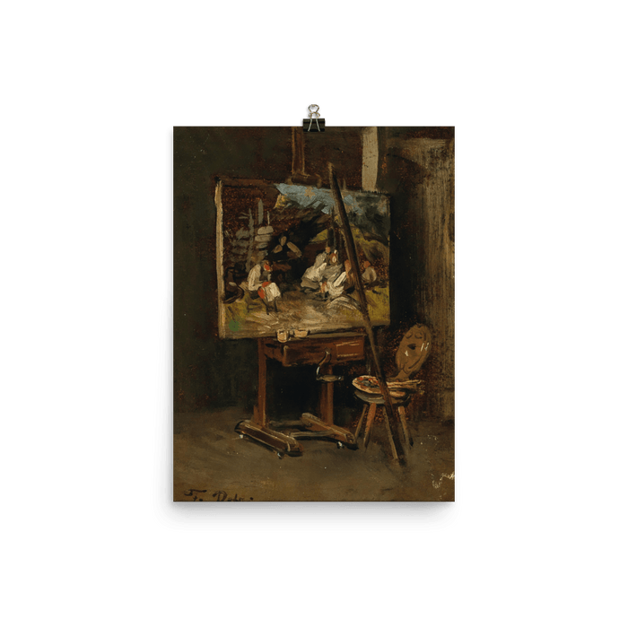 "The Easel of the Artist (1887)" Art Print - Lone Fox