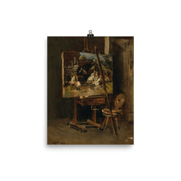 "The Easel of the Artist (1887)" Art Print - Lone Fox