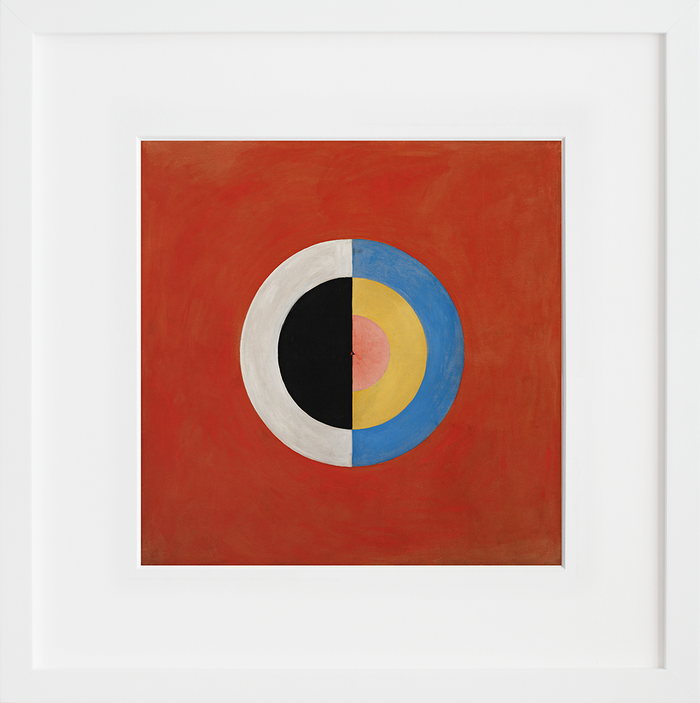Hilma af Klint's The Swan, No. 17, Group IX/SUW in white frame