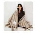 The Wool Stripe Throw - Lone Fox