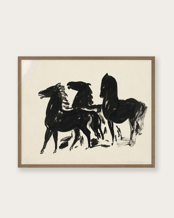 “Three Horses” Art Print - Lone Fox