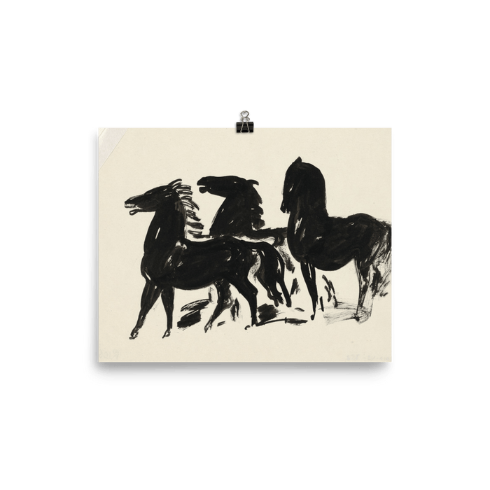 “Three Horses” Art Print - Lone Fox