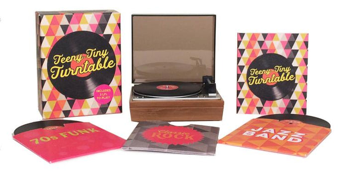 Tiny Turntable, Includes 3 Mini-LPs to Play