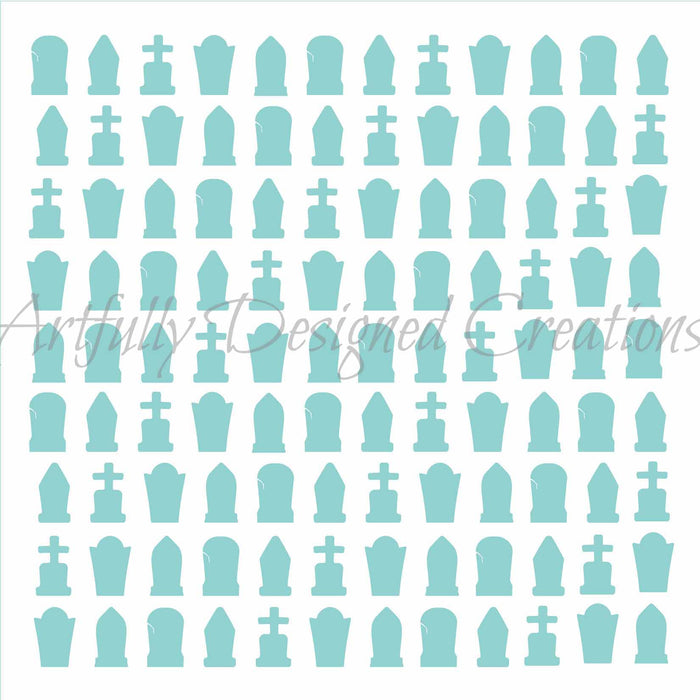 Tombstone Background Stencil