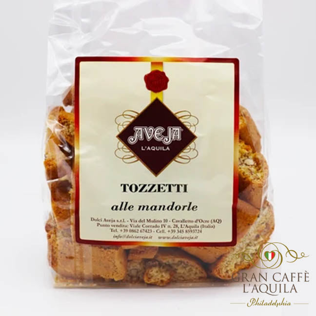 TOZZETTI ALLE MANDORLE : BISCOTTI INFUSED WITH ALMONDS - DOLCE AVEJA--