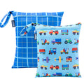 Trains, Planes & Trucks 2-Pack Wet Bag Set