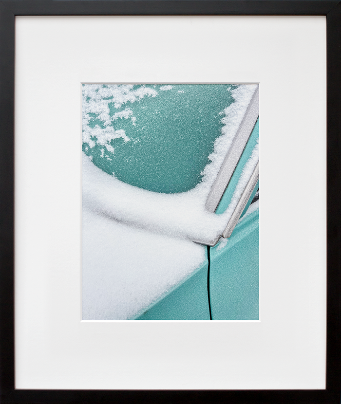 Tranquil Teal by Jessica Zollman in black frame