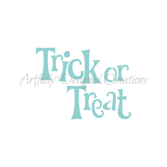 Trick or Treat Stencil
