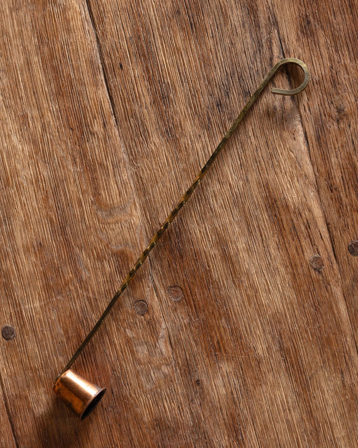 Twisted Brass & Copper Candle Snuffer, 1960's - Lone Fox