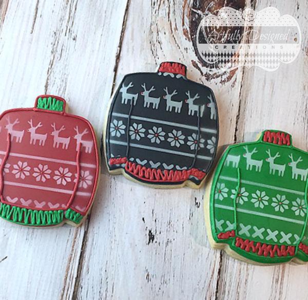 Ugly Christmas Sweater Stencil