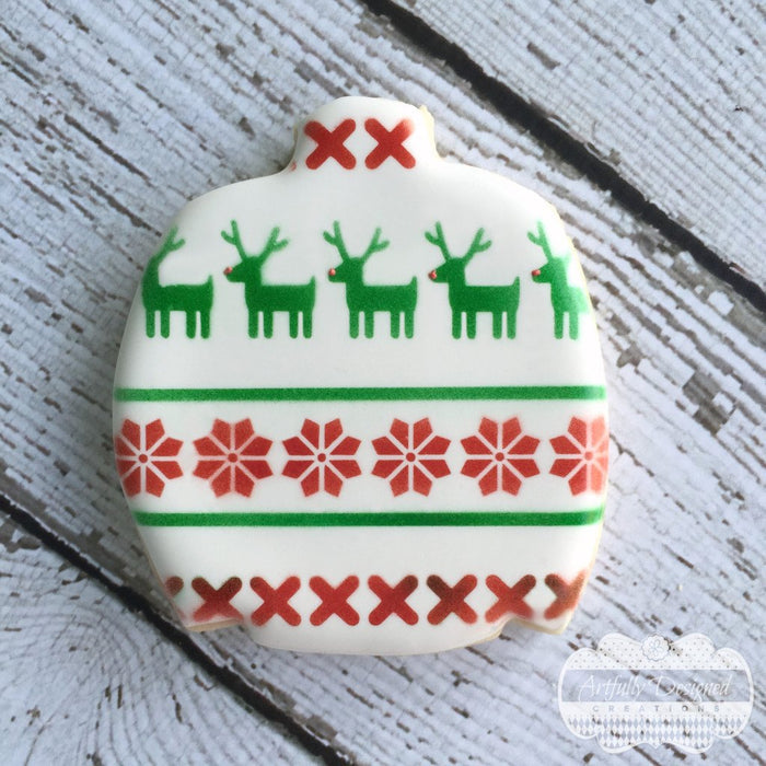 Ugly Christmas Sweater Stencil