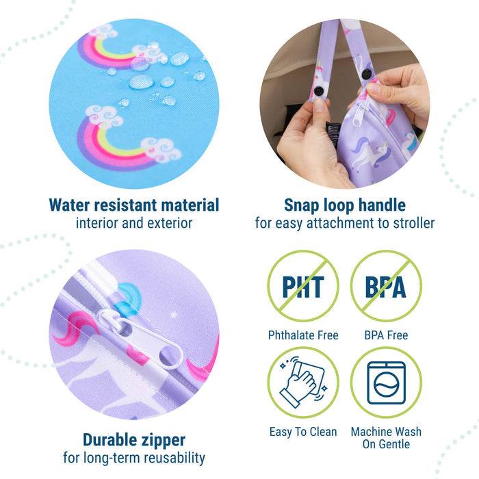 Unicorn 2-Pack Wet Bag Set
