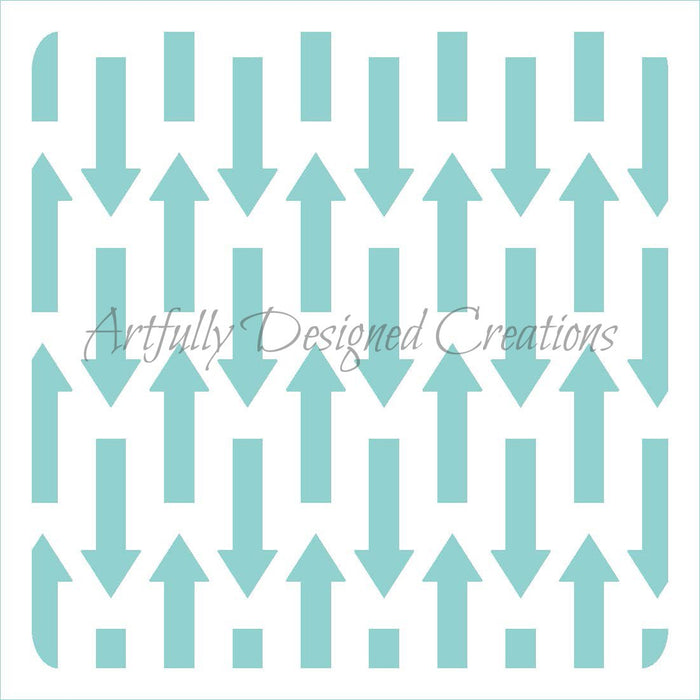 Up and Down Arrows Stencil