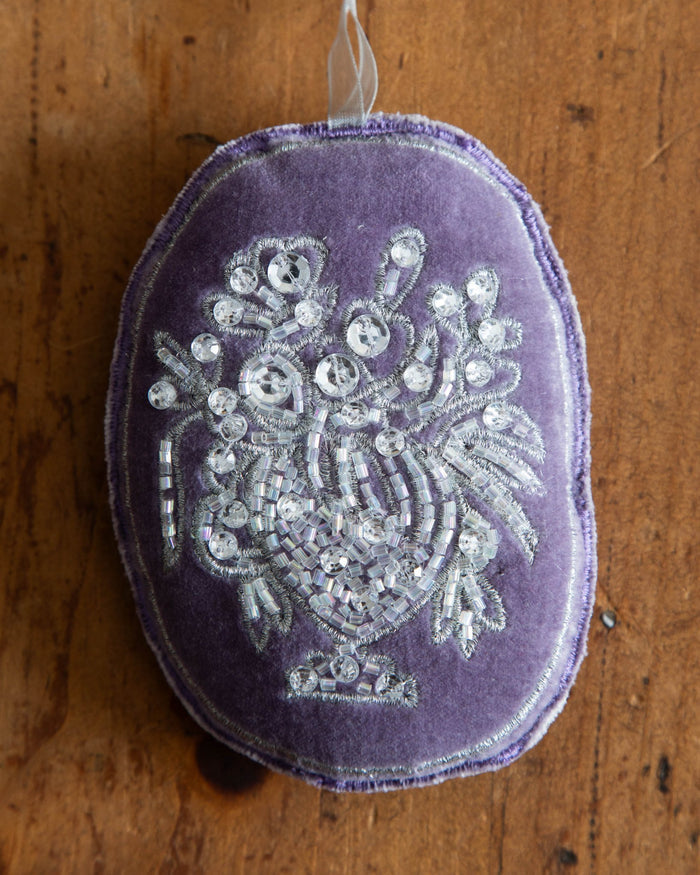 Velvet Floral Cameo Ornaments - Lone Fox