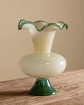 Verdant Hand - Blown Glass Ripple Vase - Lone Fox