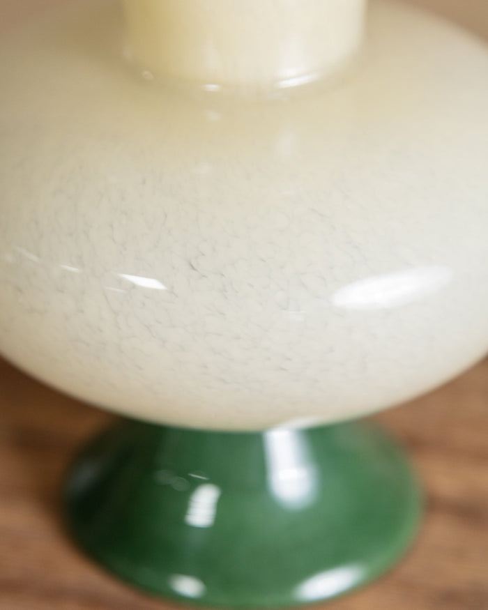 Verdant Hand - Blown Glass Ripple Vase - Lone Fox