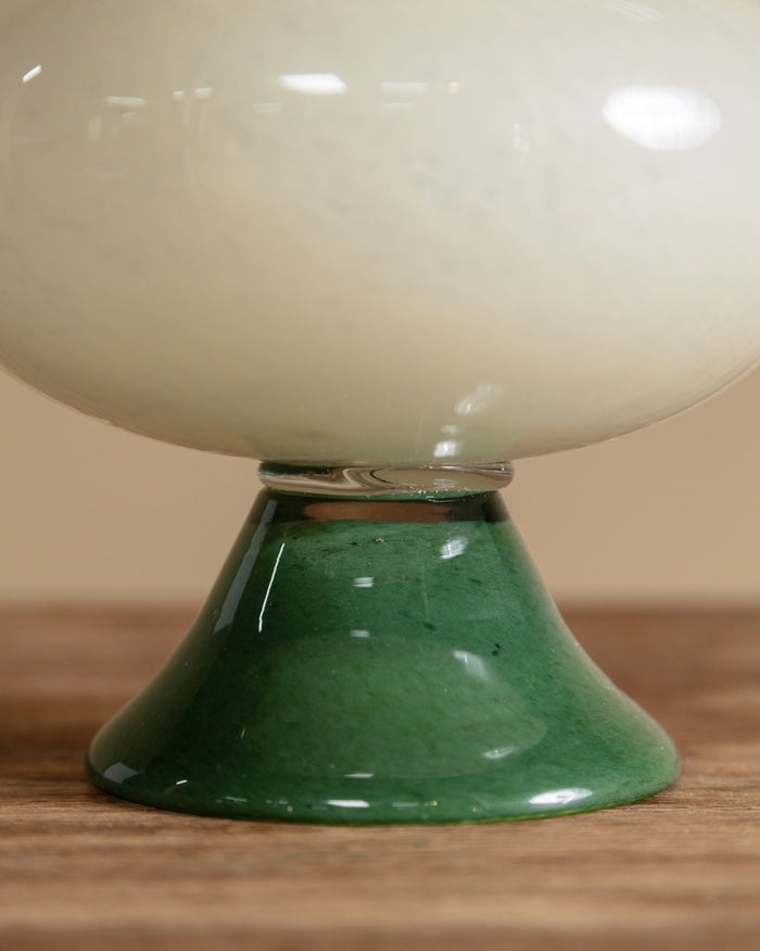 Verdant Hand - Blown Glass Ripple Vase - Lone Fox
