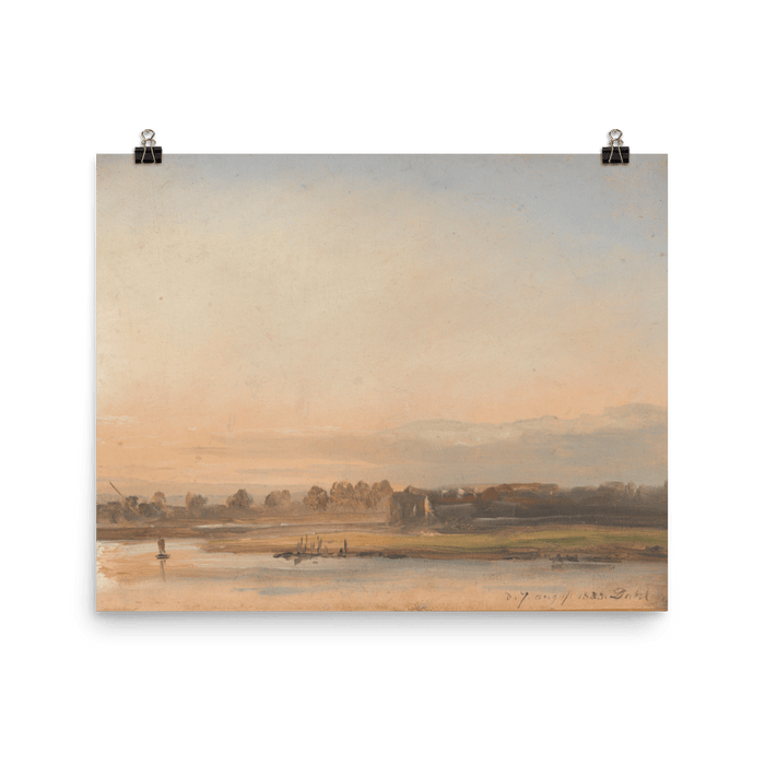 "View of the Elbe" Art Print - Lone Fox