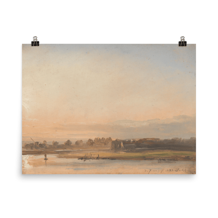 "View of the Elbe" Art Print - Lone Fox