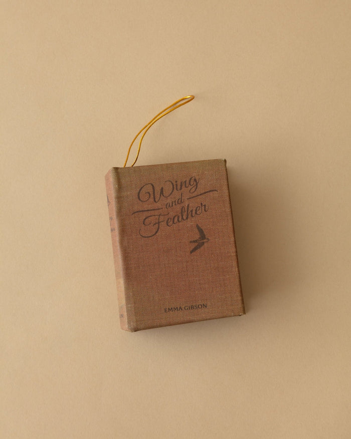 Vintage Fabric Book Ornament - Lone Fox