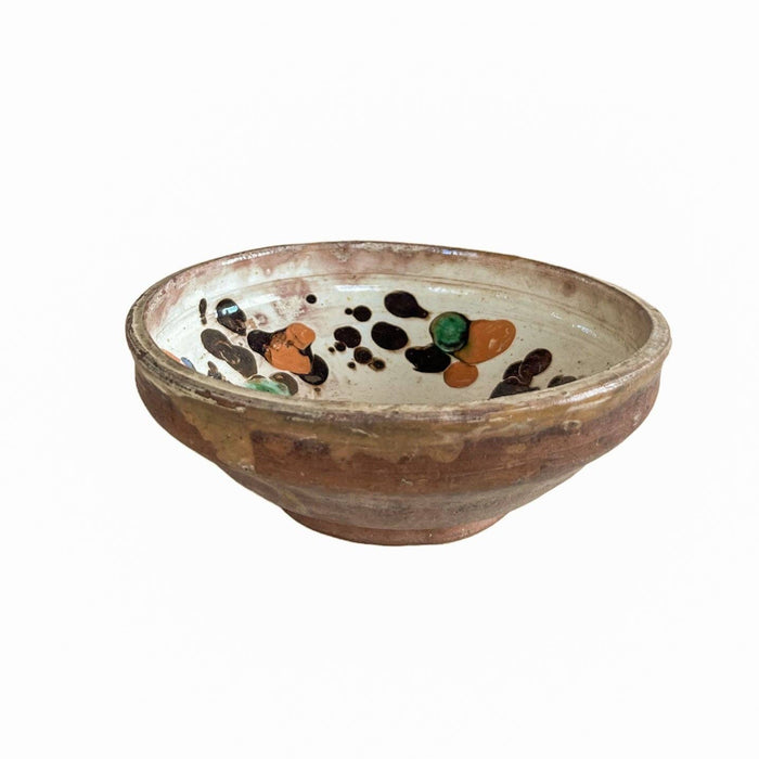 Vintage Small Folk Art Bowl - Lone Fox
