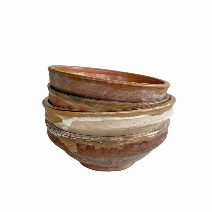 Vintage Small Folk Art Bowl - Lone Fox