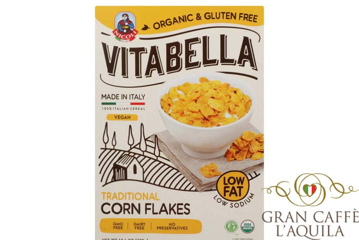 VITABELLA TRADITIONAL CORN FLAKES CEREAL (10.6oz/300g)  ORGANIC & GLUTEN FREE-