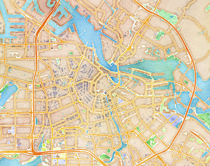 Watercolor Amsterdam