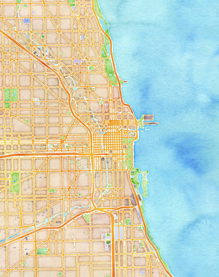 Watercolor Chicago