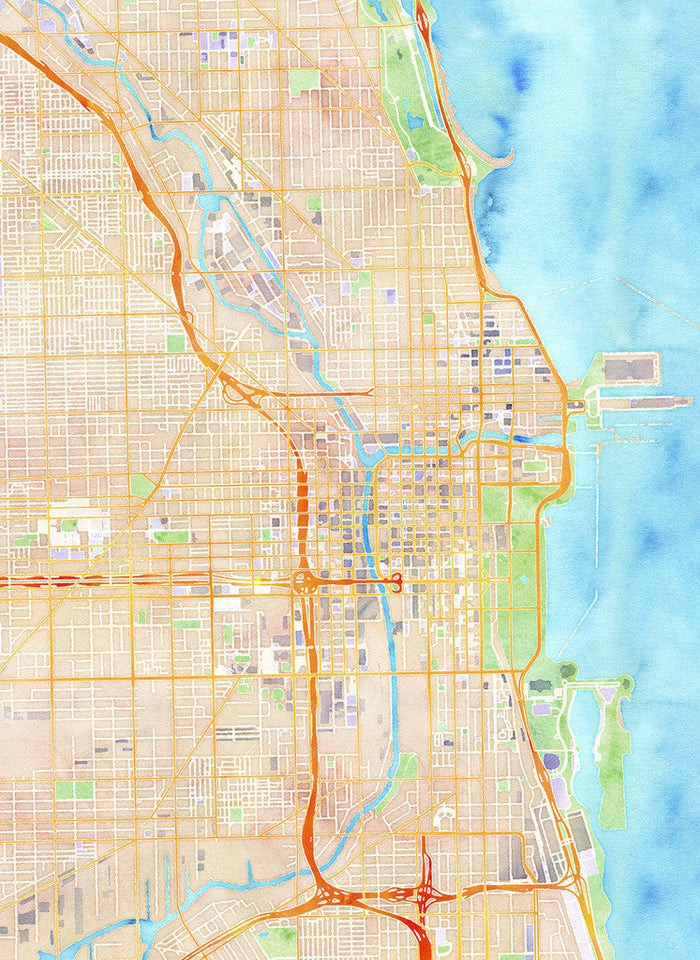 Watercolor Chicago