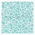 Wavy Floral Stencil