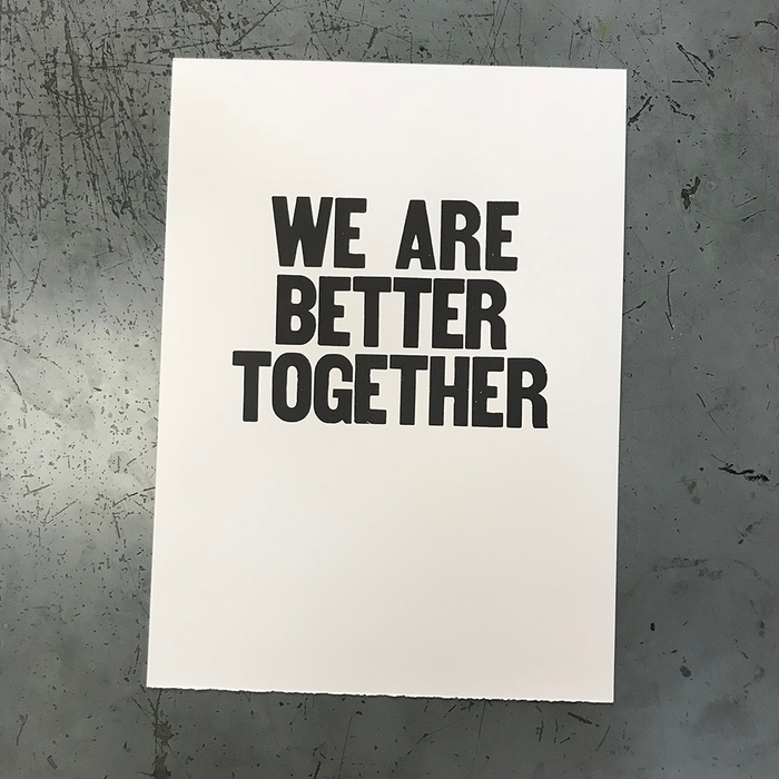 WE ARE BETTER TOGETHER