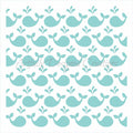 Whale Stencil Background
