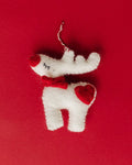 White Reindeer Ornament - Lone Fox
