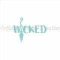 Wicked Broom Stencil